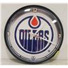 Image 1 : EDMONTON OILERS CLOCK 12 IN DIAMETER