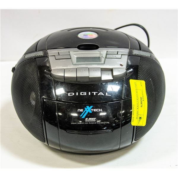 GPX CD PLAYER CLOCK/AM/FM/