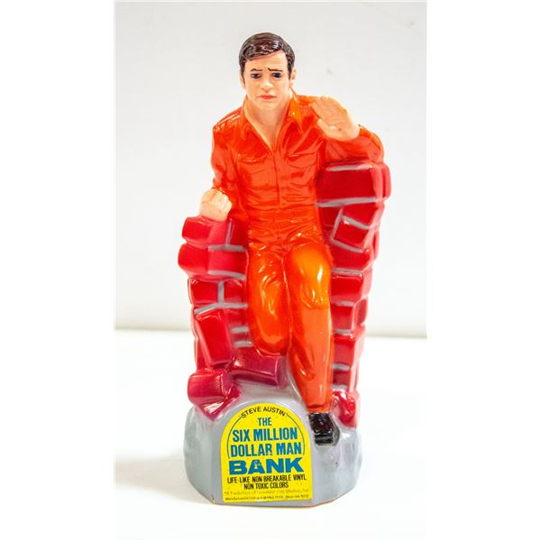 VINTAGE SIX MILLION DOLLAR MAN BANK COMPLETE