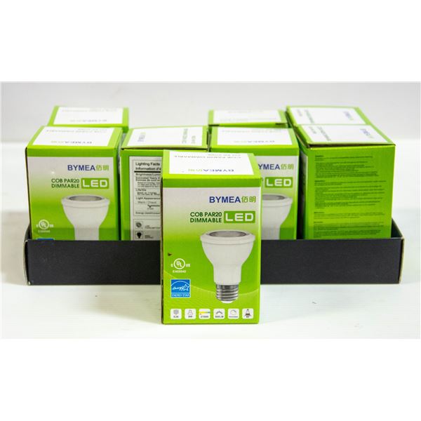 LOT OF NEW 8 LED BULBS COB PAR20 ,ENERGY SAVING