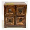 Image 1 : WOOD 4 DRAWER JEWELRY BOX