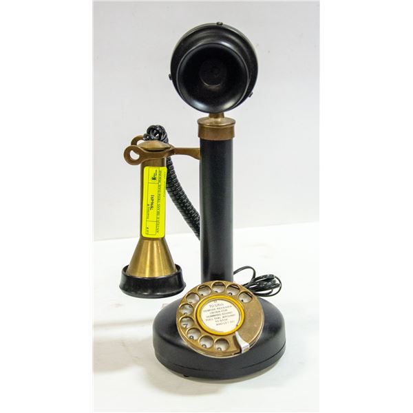 ANTIQUE BRASS TRIM DAIL PHONE