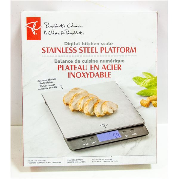 NEW DIGITAL KITCHEN SCALE PRESIDENT CHOICE