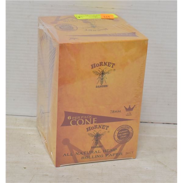 CASE OF HORNET 1 1/4  CONES, 6 CONES/PACK 24 PACKS