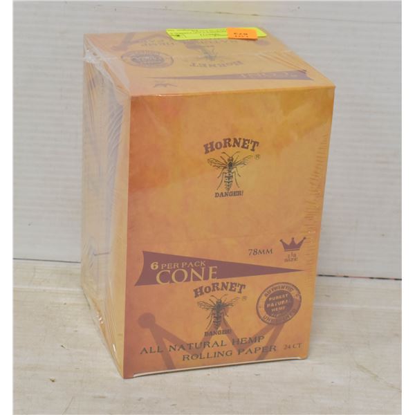 CASE OF HORNET 1 1/4" CONES, 6 CONES/PACK 24 PACKS