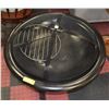 Image 1 : ROUND LIDDED BLACK FIRE PIT H-20.5" DIAMETER-32"