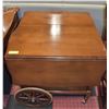 SOLID WOOD DOUBLE DROP LEAF TEA CART TABLE