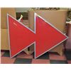 LARGE 4' X 5' PLEXY 7 METAL ARROW