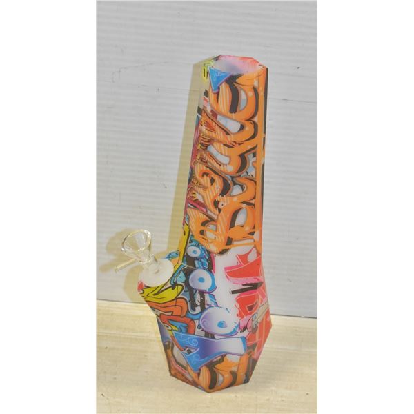 NEW 10" SILICONE STREET ART BONG