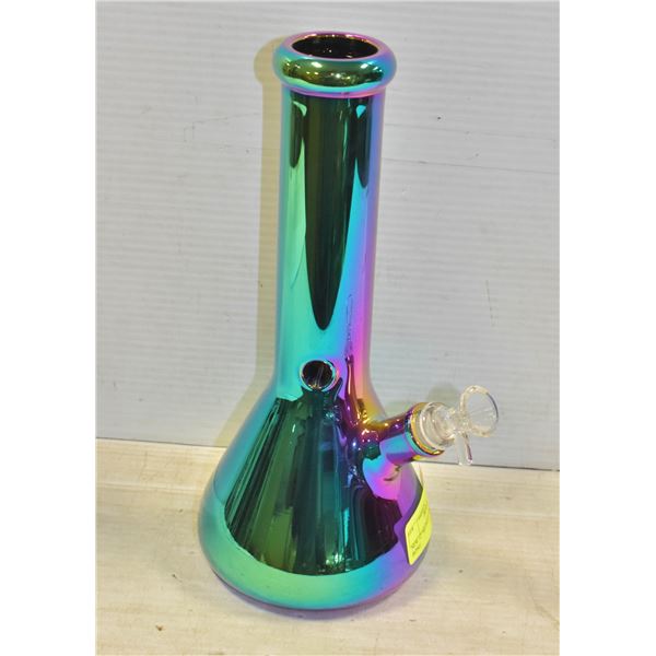 NEW 12  METALLIC GREEN BEAKER BONG