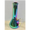 Image 1 : NEW 12" METALLIC GREEN BEAKER BONG