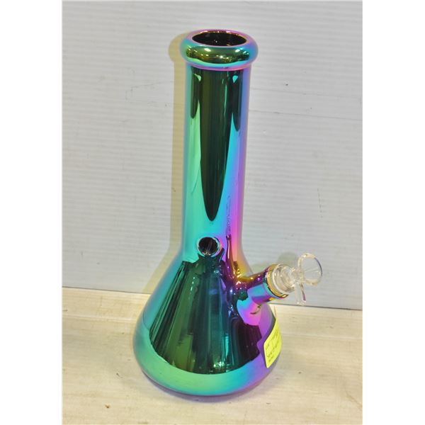 NEW 12  METALLIC GREEN BEAKER BONG