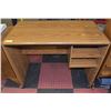 Image 1 : ROLLING OAK STYLE DESK APPROX H-29" W-19.5" L-36"