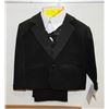 Image 1 : NEW BOYS SIZE 24 MONTHS BLACK & WHITE TUXEDO SUIT