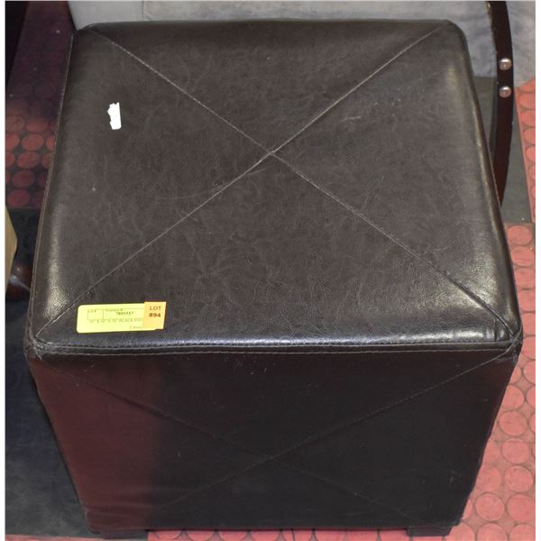 16  X 16  X 16  BLACK FOOT STOOL