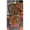 Image 1 : ANTIQUE SOLID WOOD SIDE CHAIR