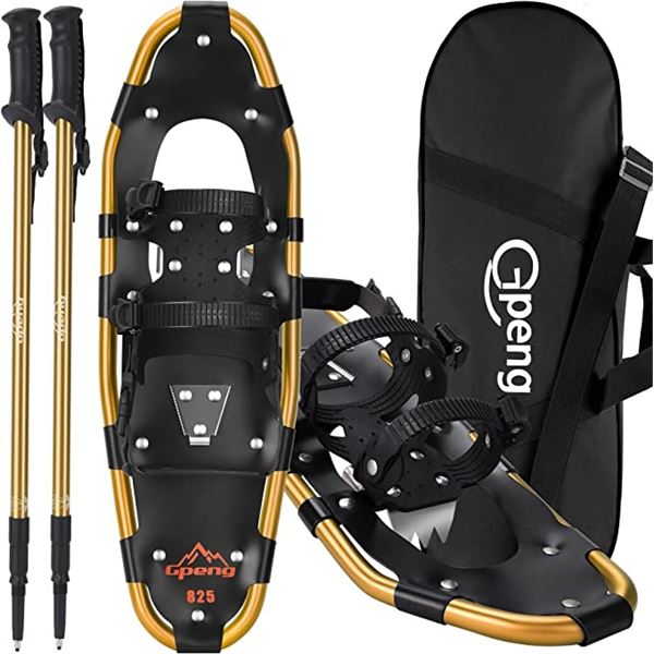 NEW GPENG 821 SNOWSHOE SET WITH POLES