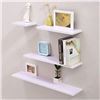 Image 1 : LOT OF 3 NEW WHITE FLOATING SHELVES