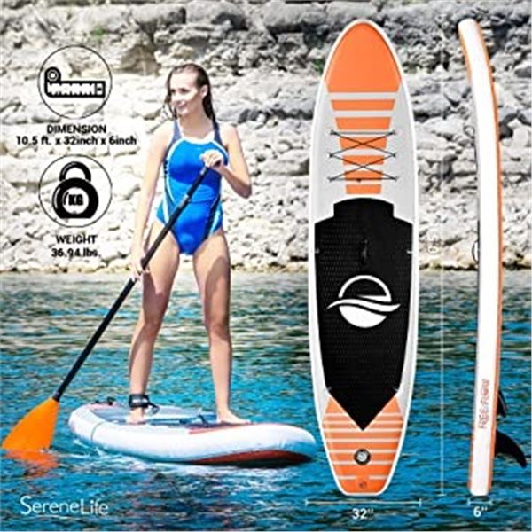 NEW ORANGE FUNWATER INFLATABLE PADDLE BOARD