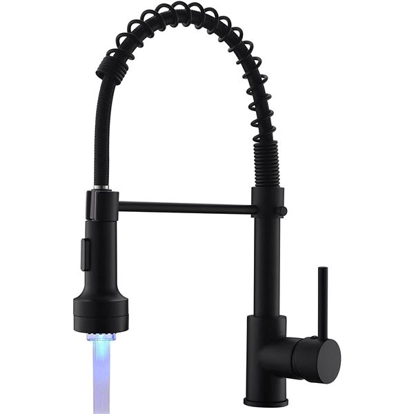 NEW BLACK COMMERCIAL STYLE KITCHEN FAUCET