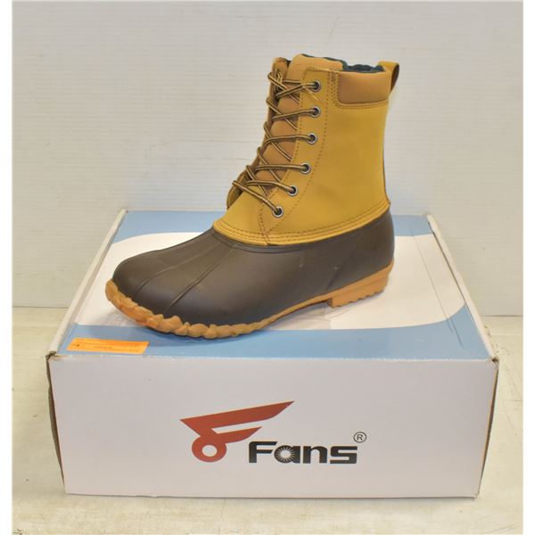 NEW FANS LINED SIZE 8 WINTER BOOTS