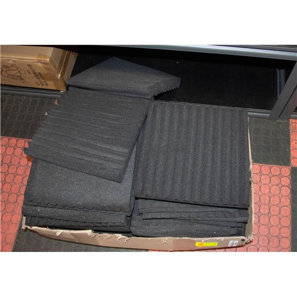 NEW REPACKED LARGE BOX OF SOUND PROOFING SQUARES