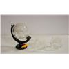 Image 1 : NEW EARTH THEMED DECANTER AND GLASS SET, CRYSTAL