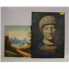 Image 1 : PAIR OF ORIGINAL CANVAS OIL PAINTINGS