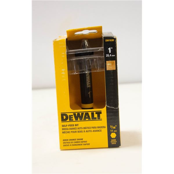 DEWALT NEW. 1" SELF FEED BIT.  NEW.