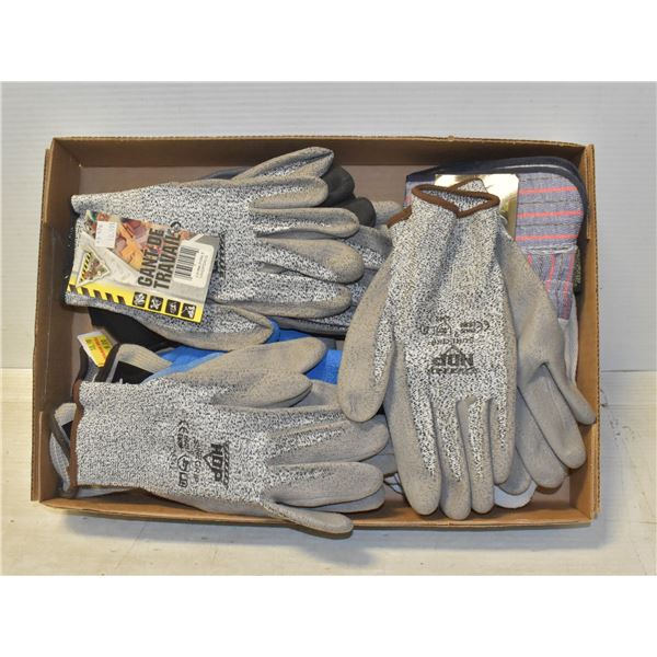 FLAT OF ASSORTED NEW GLOVES