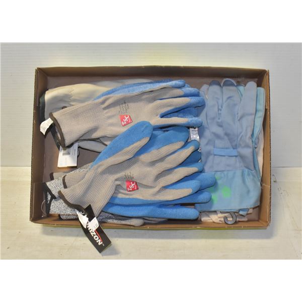 FLAT OF ASSORTED NEW GLOVES