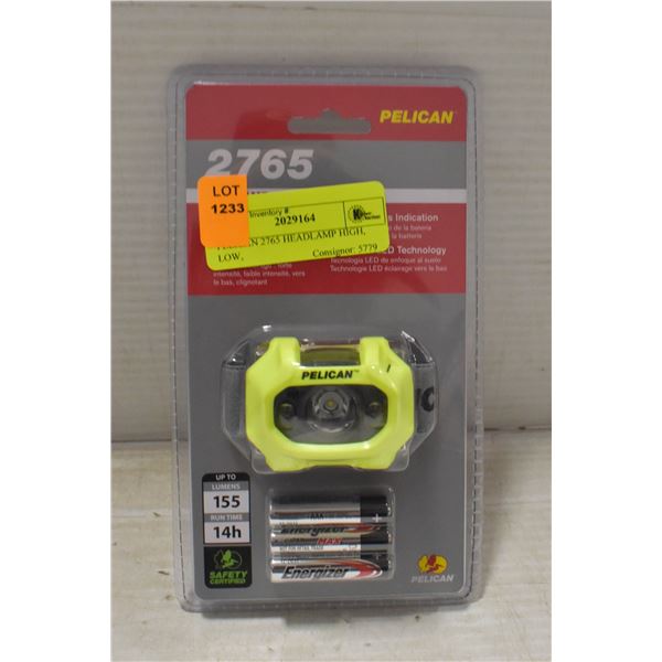 PELICAN 2765 HEADLAMP HIGH, LOW,