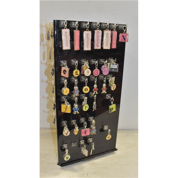 JEWELRY DISPLAY ROTATING STAND & CHARMS