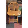 Image 1 : VINTAGE SOLID OAK DOLL HIGH CHAIR