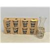 Image 1 : LOT OF 8 GLASSES WITH MATCHING PITCHER (BLACK)
