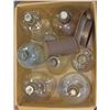Image 1 : BOX ASST. CLEAR BOTTLES AND JAR