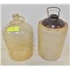 Image 1 : BOX CERAMIC AND GLASS JUG