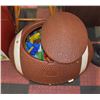 Image 1 : 25"X18'X21" FOOTBALL TOY BOX FILLED