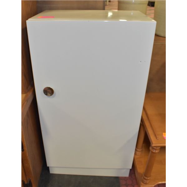 WHITE METAL STORAGE CABINET