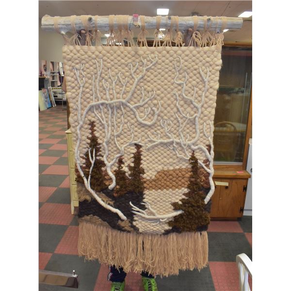 WOOL FOREST SCENE WALL HANGING