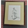 Image 1 : COWBOY WOOD FRAMED PICTURE