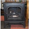 BLACK ELECTRIC SELF STANDING FIREPLACE