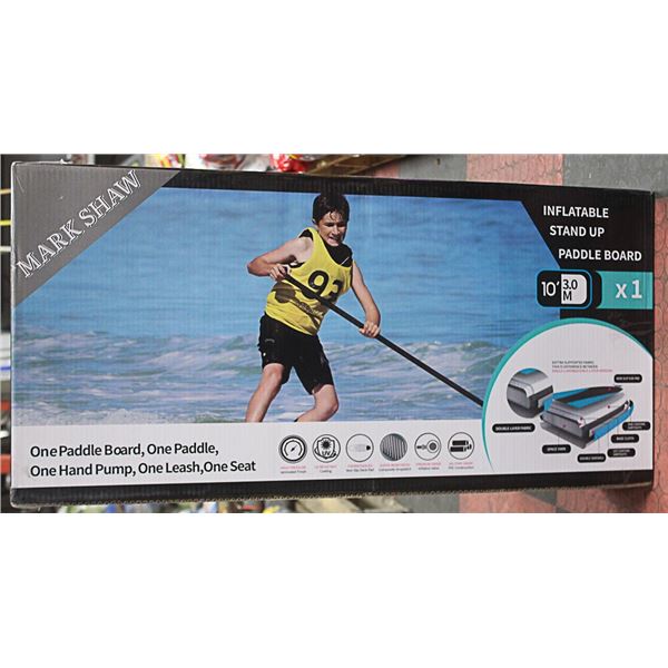 MARK SHAW INFLATABLE STAND UP PADDLE BOAT(BLACK)