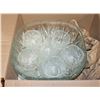 Image 1 : ORNATE PUNCH BOWL AND 12 CUPS