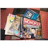 Image 1 : FLAT OF NEW BOARD GAMES INCLUDES MONOPOLY