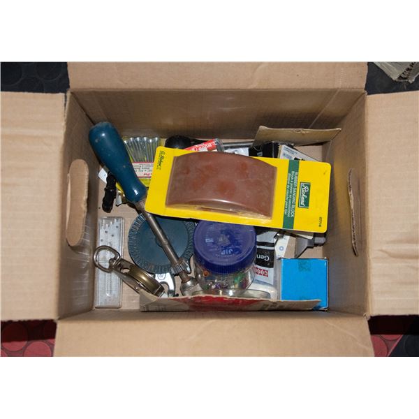 BOX OF ASSORTED SCREWS AND PARTS