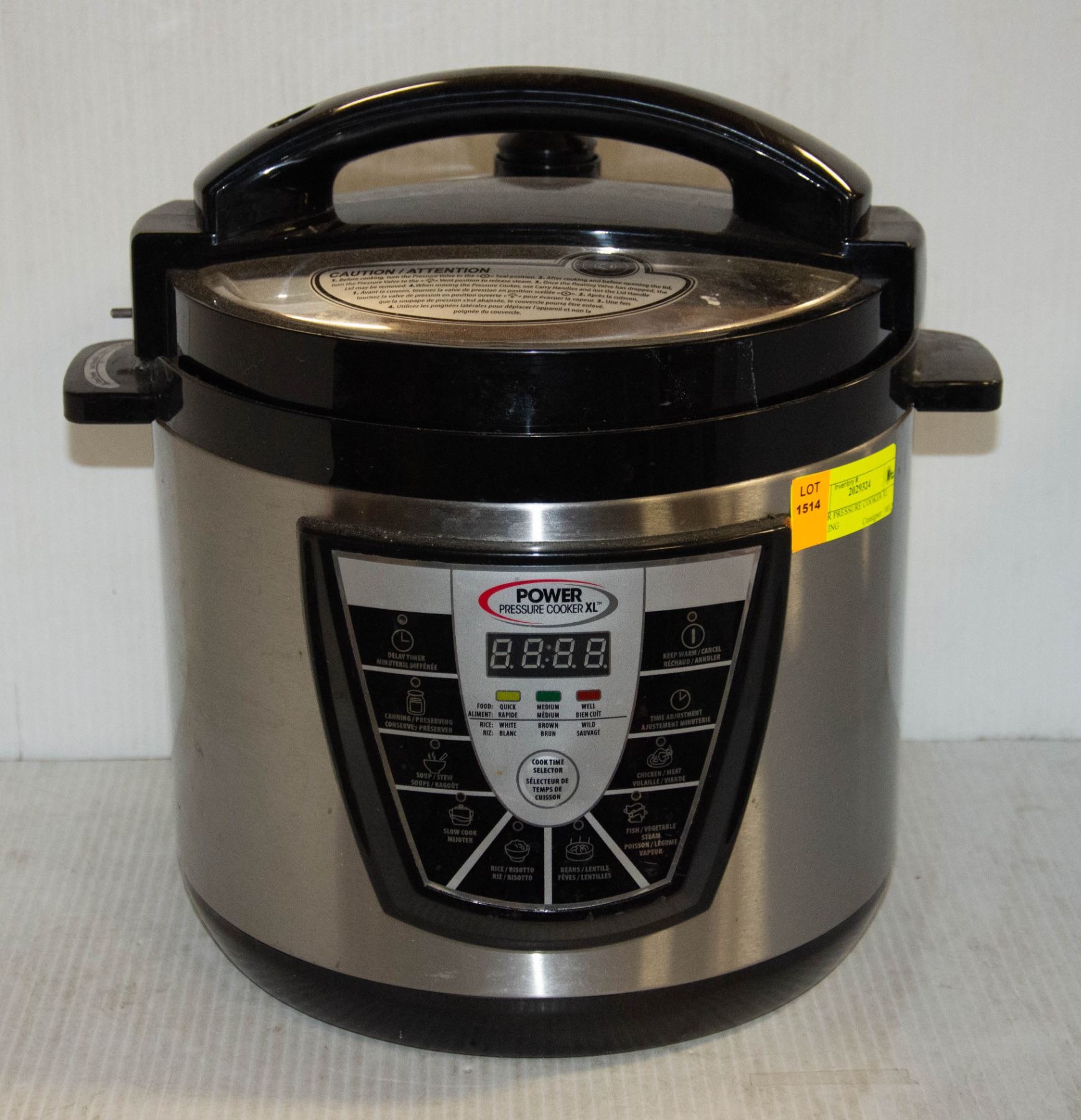 POWER PRESSURE COOKER XL - WORKING
