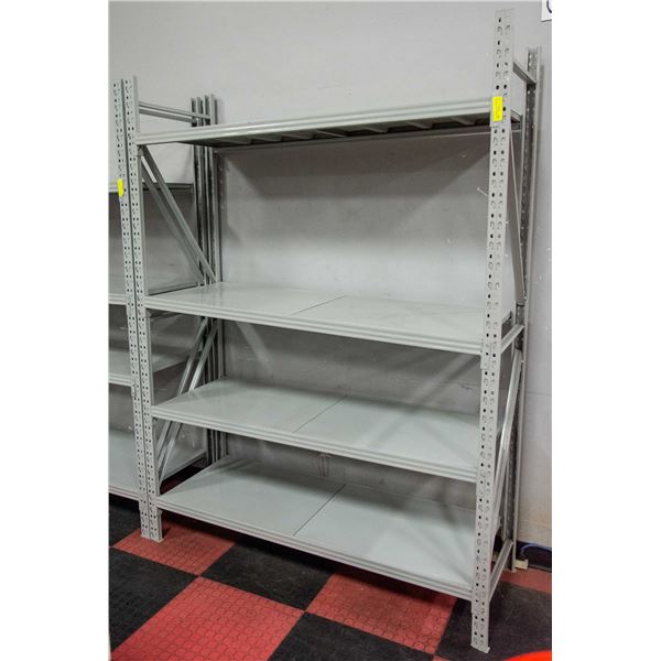 ASSEMBLED METAL SHELVING, 6' X 55" X 19"