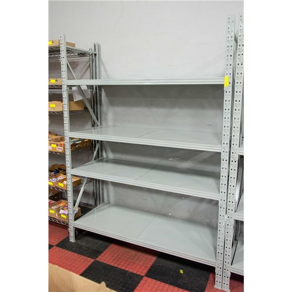 ASSEMBLED METAL SHELVING, 6' X 55" X 19"