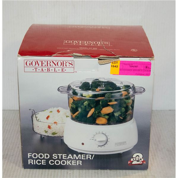 FOOD STEAMER AND RICE COOKER